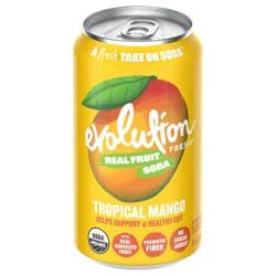 Evolution Fresh Tropical Mango Organic Real Fruit Soda - 12 fl oz Can