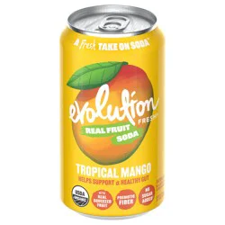 Evolution Fresh Tropical Mango Organic Real Fruit Soda - 12 fl oz Can