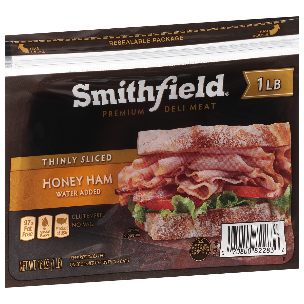 slide 2 of 9, Smithfield® honey ham, 16 oz