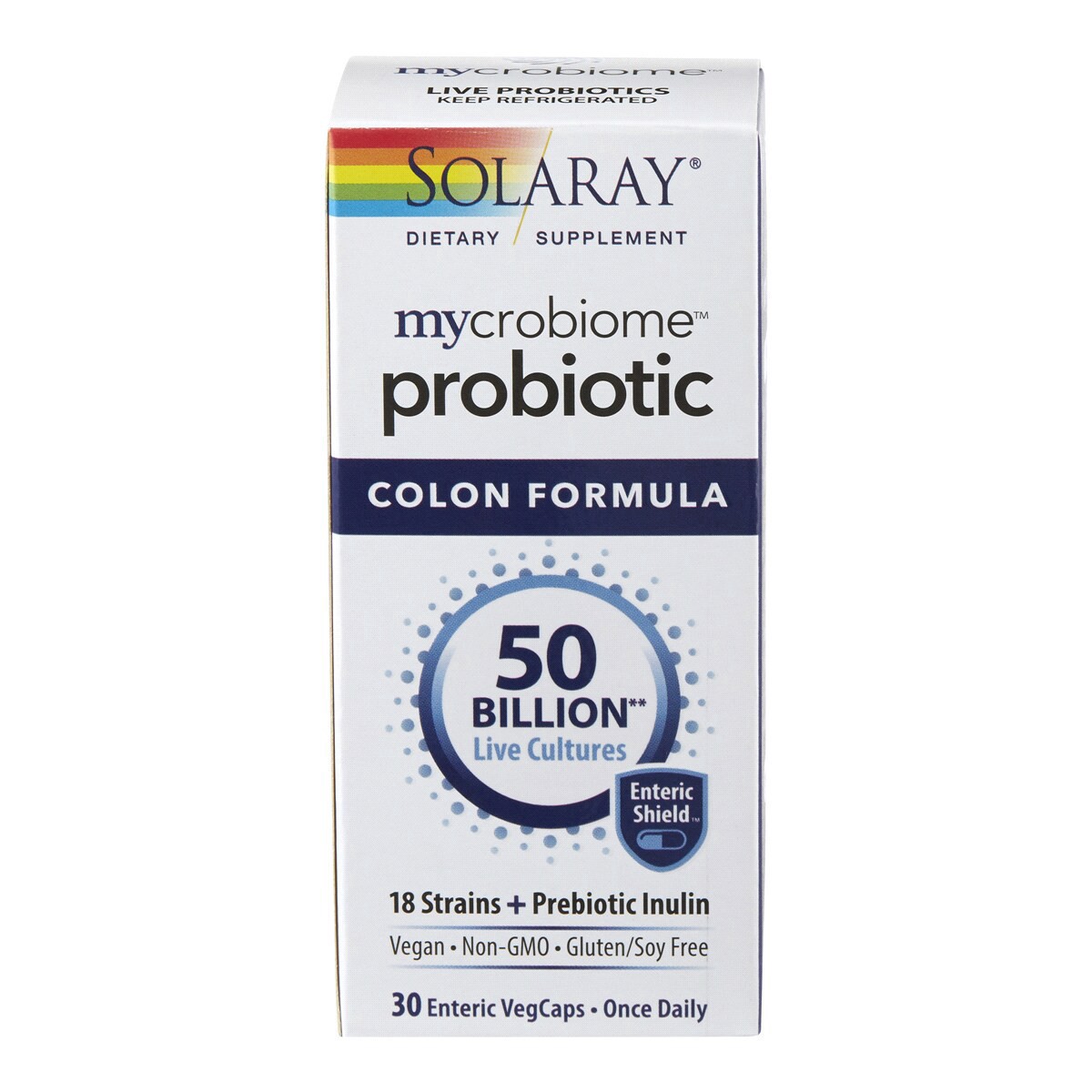 slide 1 of 13, Solaray Mycrobiome Probiotic Colon Formula, 1 ct