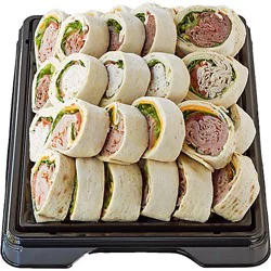 Deli Catering Tray Pinwheel 12 Inch Square Tray 12-16 Servings - Each