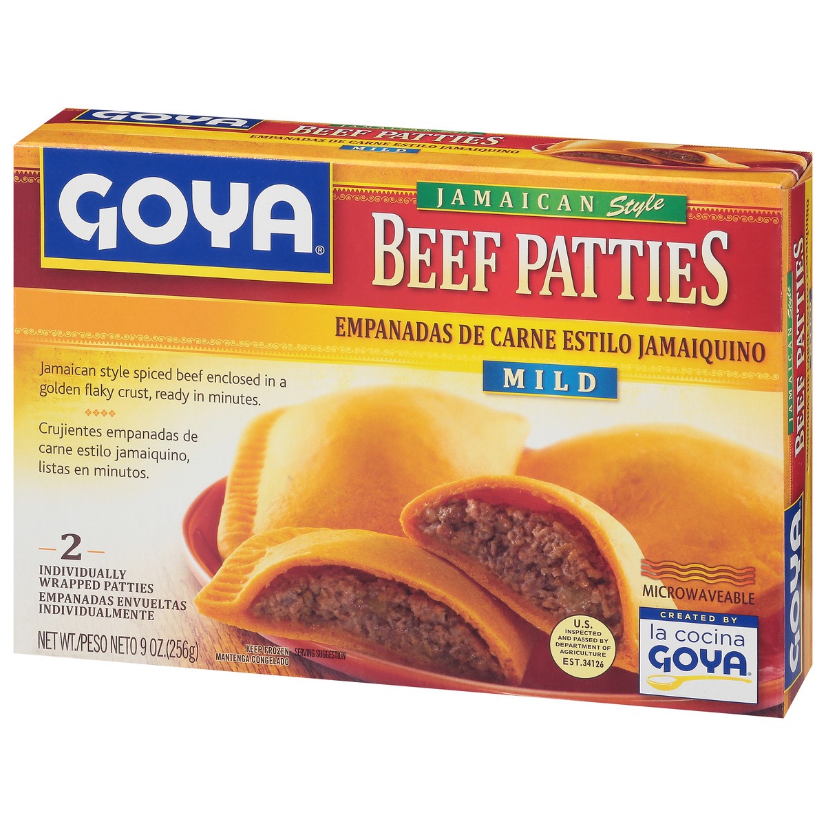 slide 8 of 9, Goya Mild Jamaican Style Beef Patties 2 Each, 2 ct