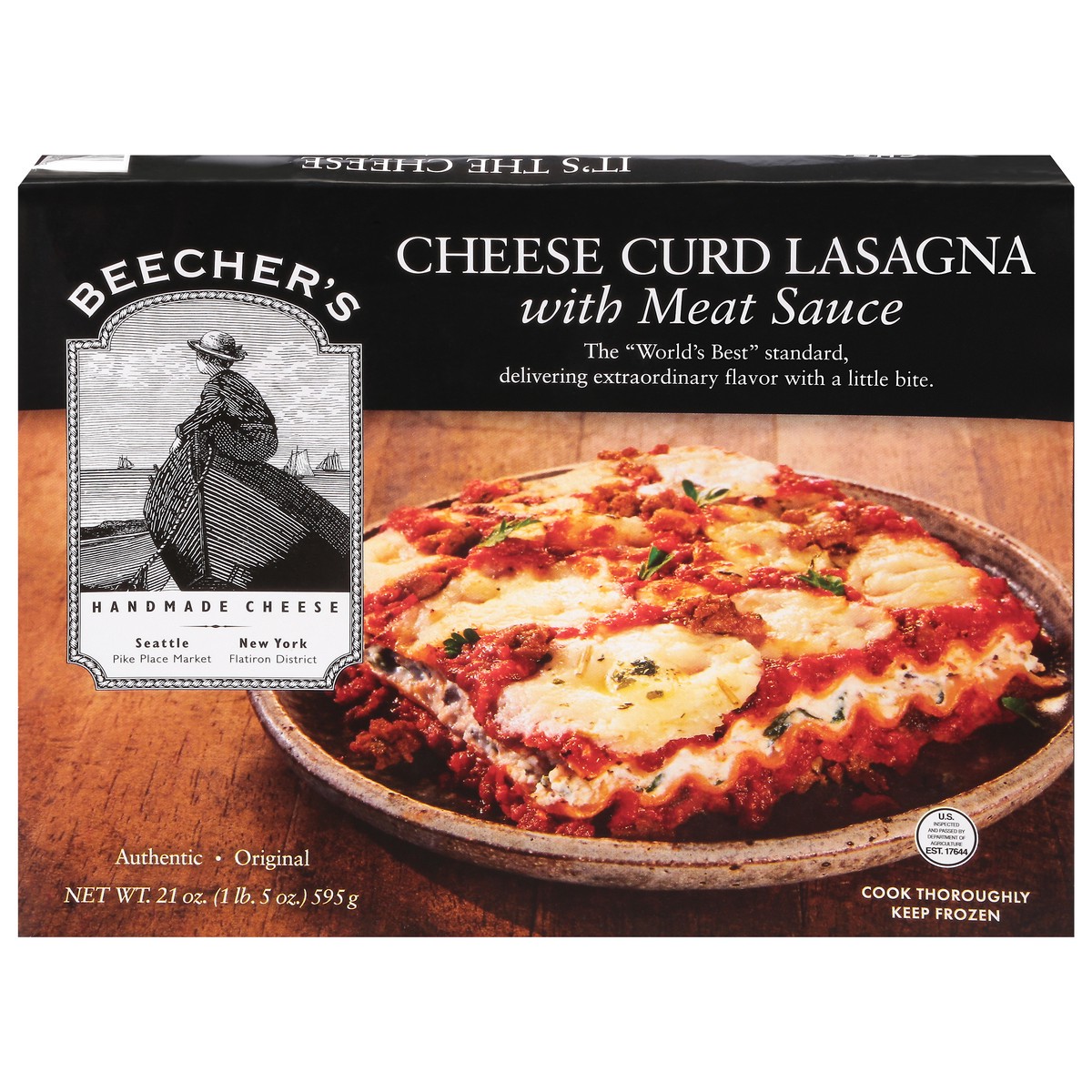 slide 8 of 13, Beecher's Original Cheese Curd Lasagna with Meat Sauce 21 oz, 21 oz