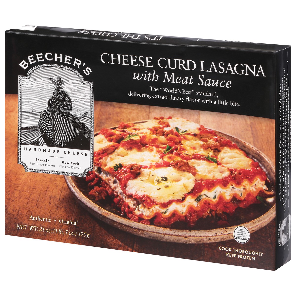 slide 12 of 13, Beecher's Original Cheese Curd Lasagna with Meat Sauce 21 oz, 21 oz
