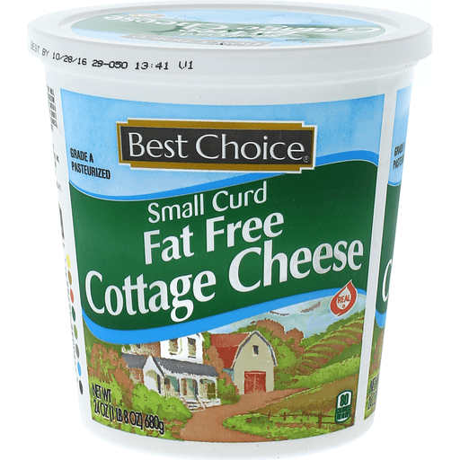 slide 1 of 1, Best Choice Non-Fat Cottage Cheese, 24 oz