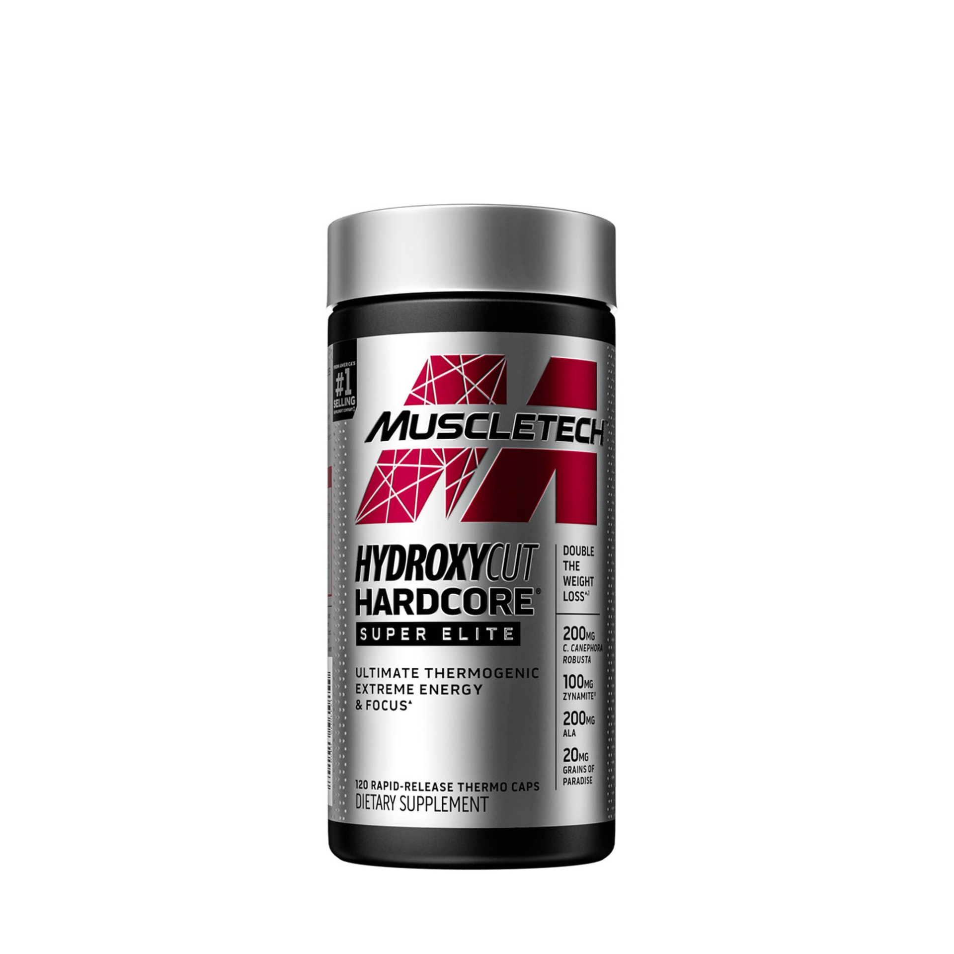 slide 1 of 1, MuscleTech HYDROXYCUT HARDCORE SUPER ELITE, 120 ct