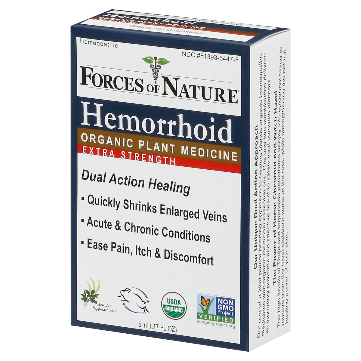 slide 11 of 13, Forces of Nature Organic Plant Medicine Extra Strength Hemorrhoid 0.17 fl oz, 5 ml