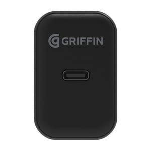 slide 1 of 1, Griffin Bros. Powerblock Usb-C Pd 18W Wall Charger - Black (North America). Lifetime Warranty., 1 ct