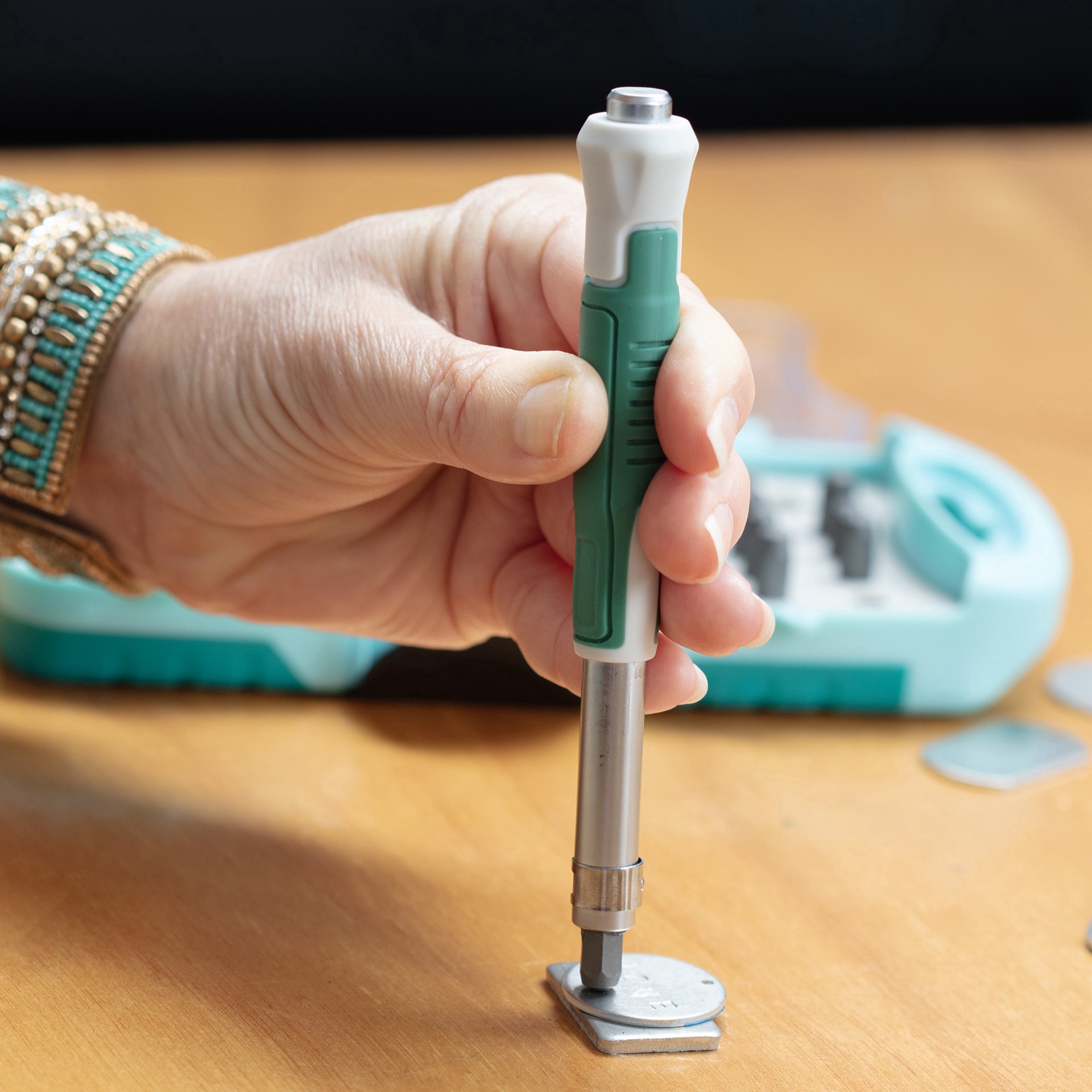 slide 4 of 10, Cousindiy Stamp & Go Tools Stamping Tool Set With Blanks, 1 ct