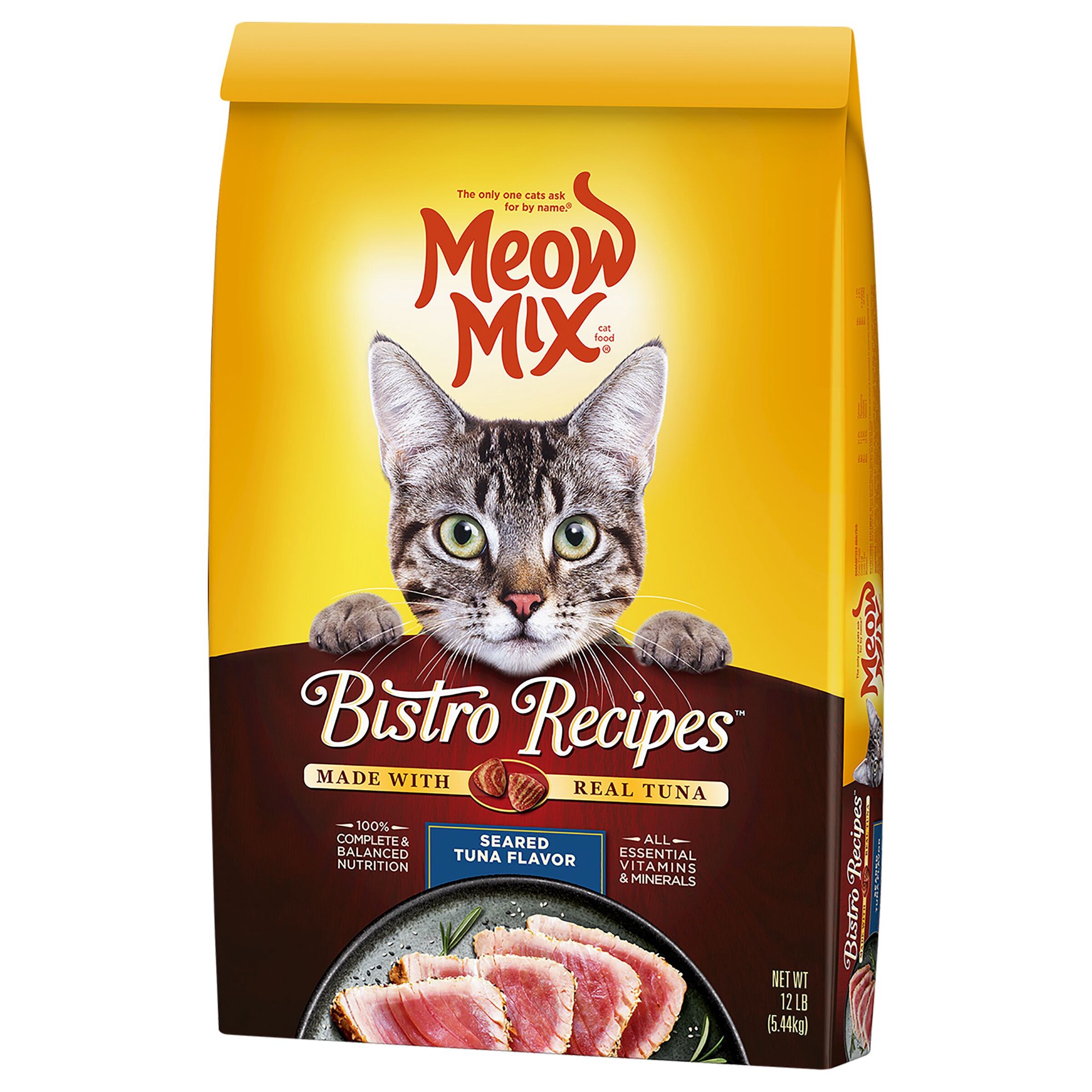 slide 3 of 5, Meow Mix Cat Food 12 lb, 12 lb