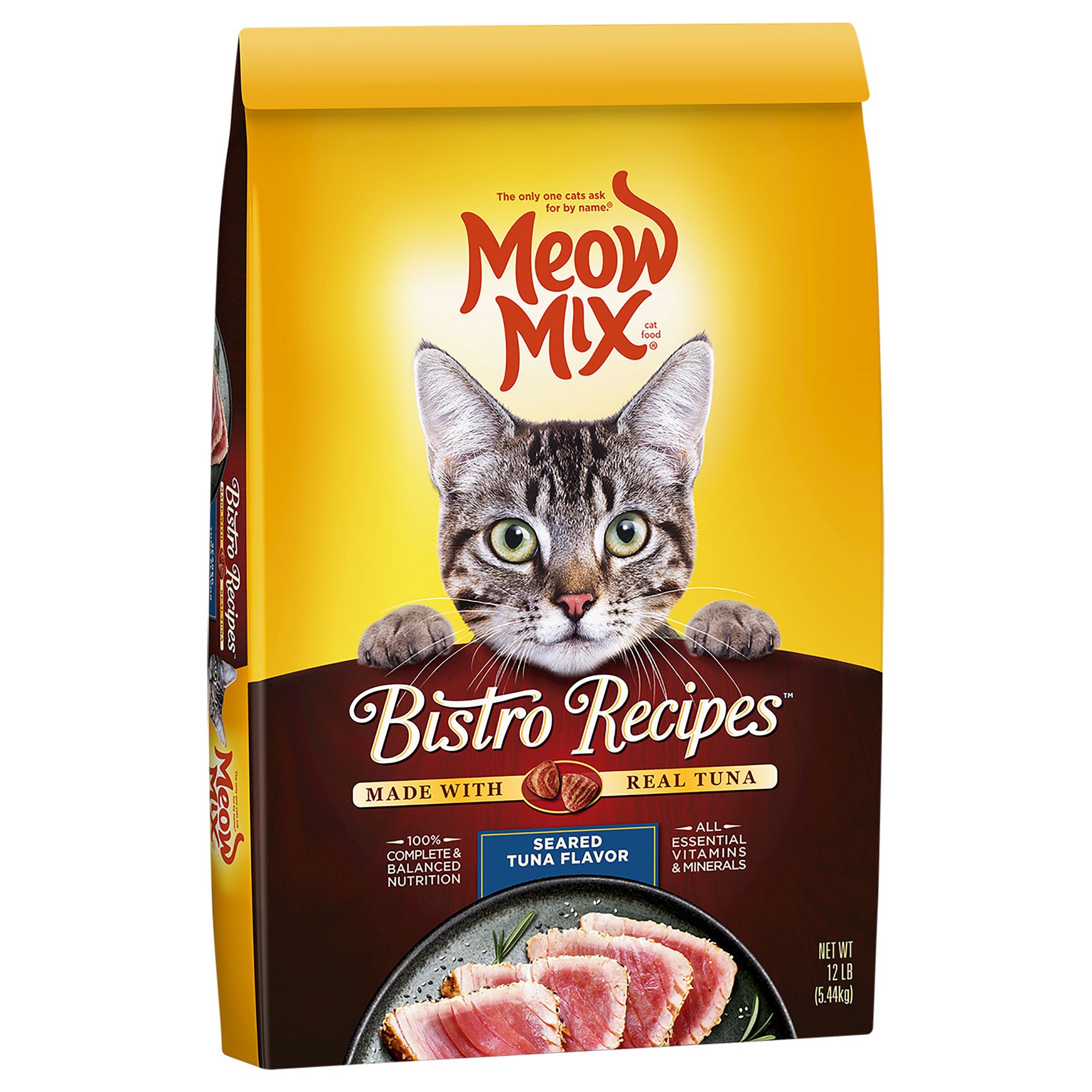 slide 5 of 5, Meow Mix Cat Food 12 lb, 12 lb