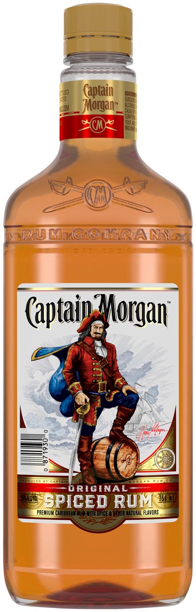 slide 1 of 5, Captain Morgan Original Spiced Rum, 750 ml