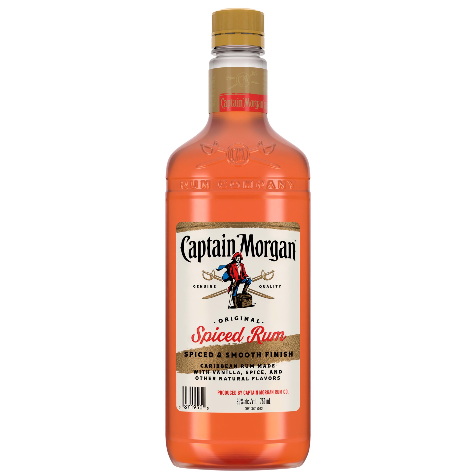 slide 1 of 5, Captain Morgan Original Spiced Rum, 750 mL, 750 ml