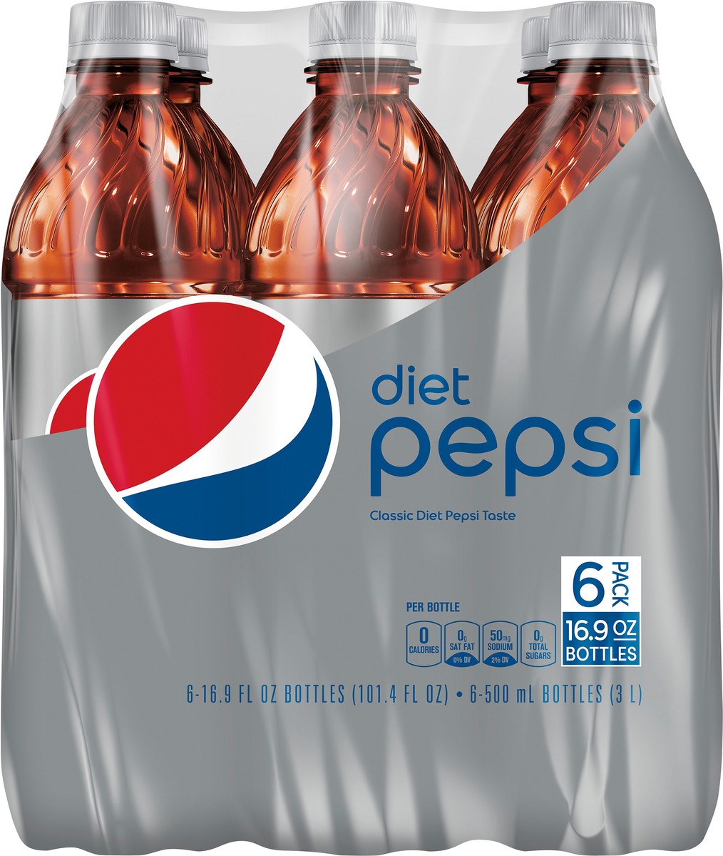 slide 1 of 5, Diet Pepsi Soda - 6 ct, 6 ct