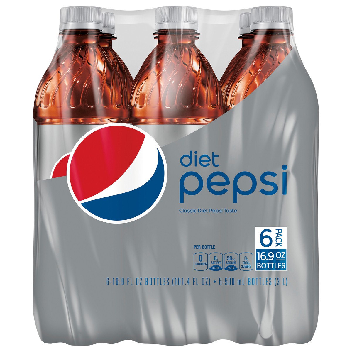 slide 1 of 5, Diet Pepsi Soda, 6 ct