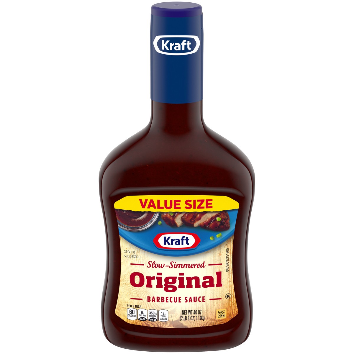 slide 1 of 5, Kraft Original Slow-Simmered Barbecue Sauce, 40 oz Bottle, 40 oz