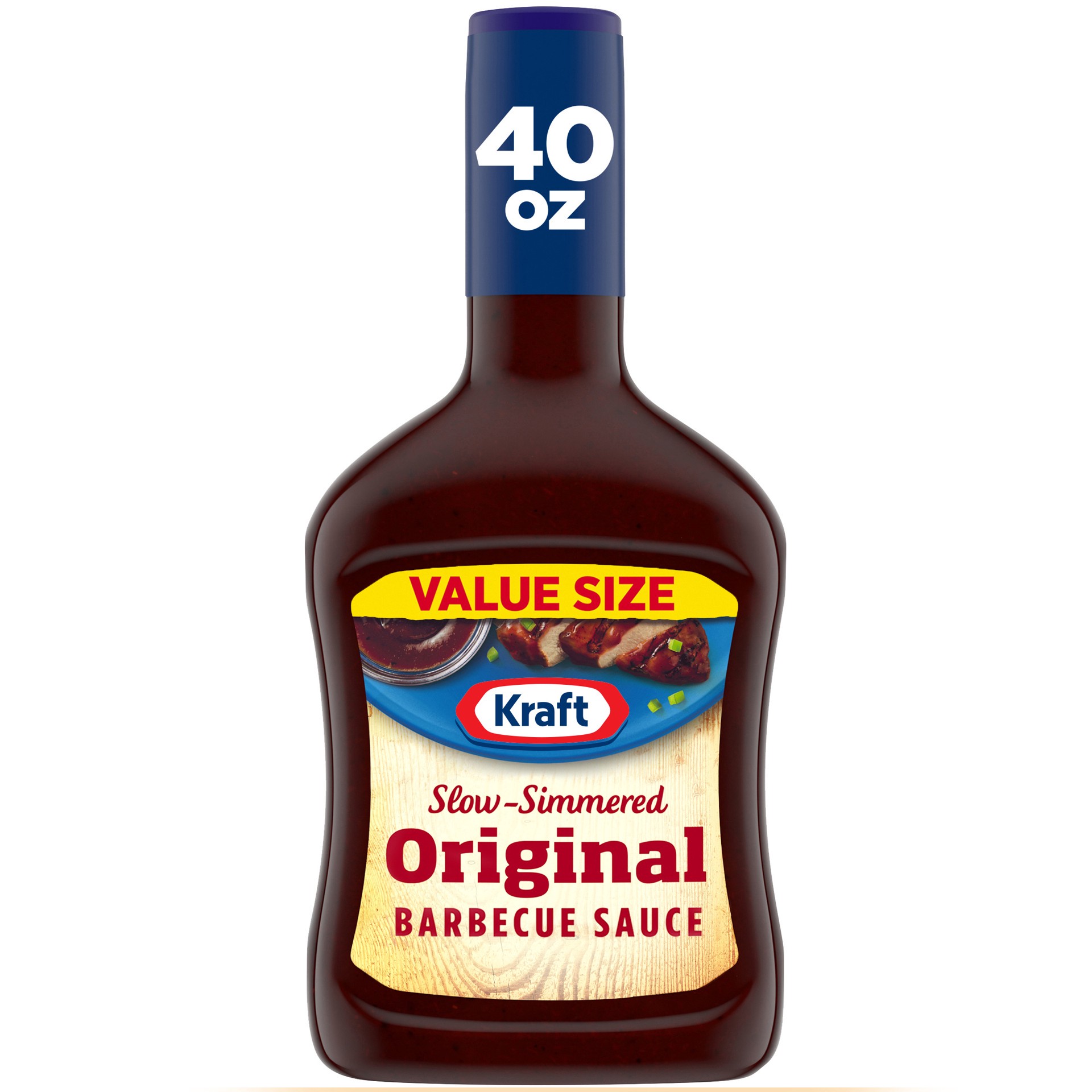 slide 1 of 5, Kraft Original Slow-Simmered Barbecue Sauce, 40 oz Bottle, 40 oz