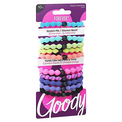 slide 1 of 1, Goody Elastics Forever Neon 10ct - EA, 10 ct