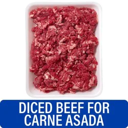 Diced Carne Asada Beef - 1 lb