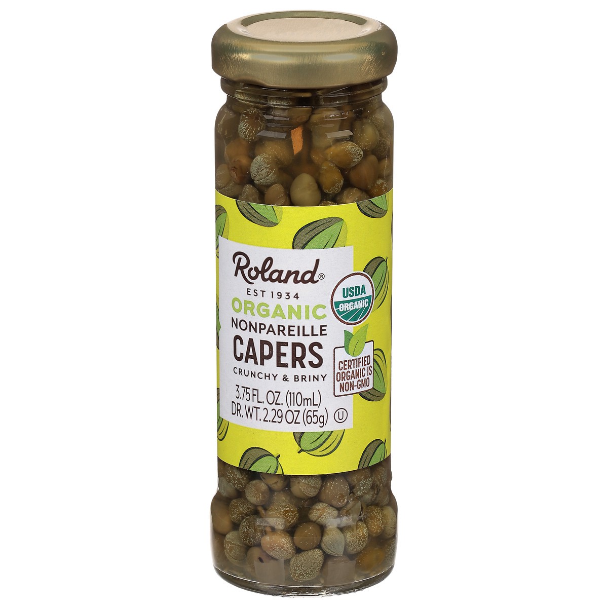 slide 4 of 9, Roland Organic Nonpareil Capers, 3.75 oz