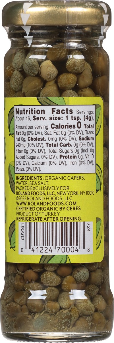 slide 3 of 9, Roland Organic Nonpareil Capers, 3.75 oz