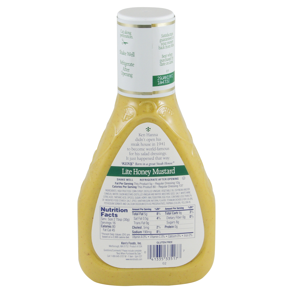 slide 3 of 4, Ken's Steak House Lite Honey Mustard Dressing 16 oz, 16 oz