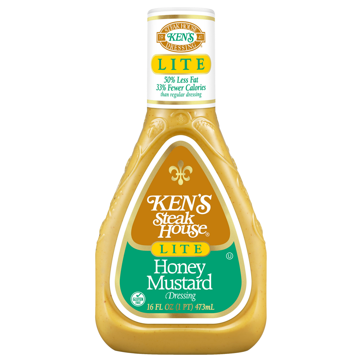 slide 1 of 4, Ken's Steak House Lite Honey Mustard Dressing 16 oz, 16 oz