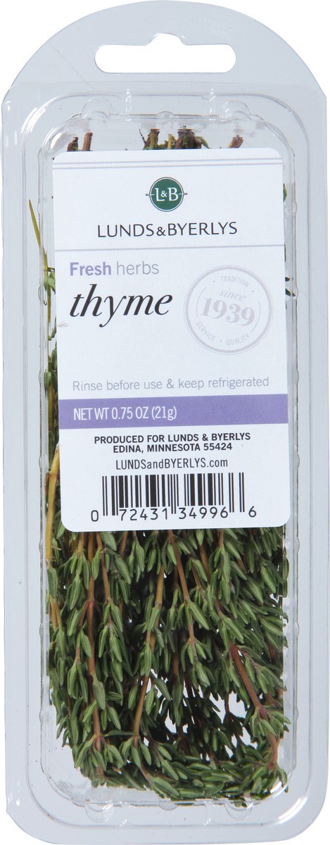 slide 9 of 9, L&B Lunds & Byerlys Fresh Herbs Thyme 0.75 oz, 0.75 oz