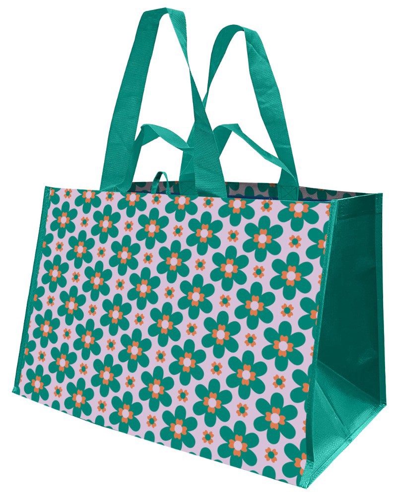 slide 1 of 1, Earthwise Retro Tote Bag - Floral, 1 ct