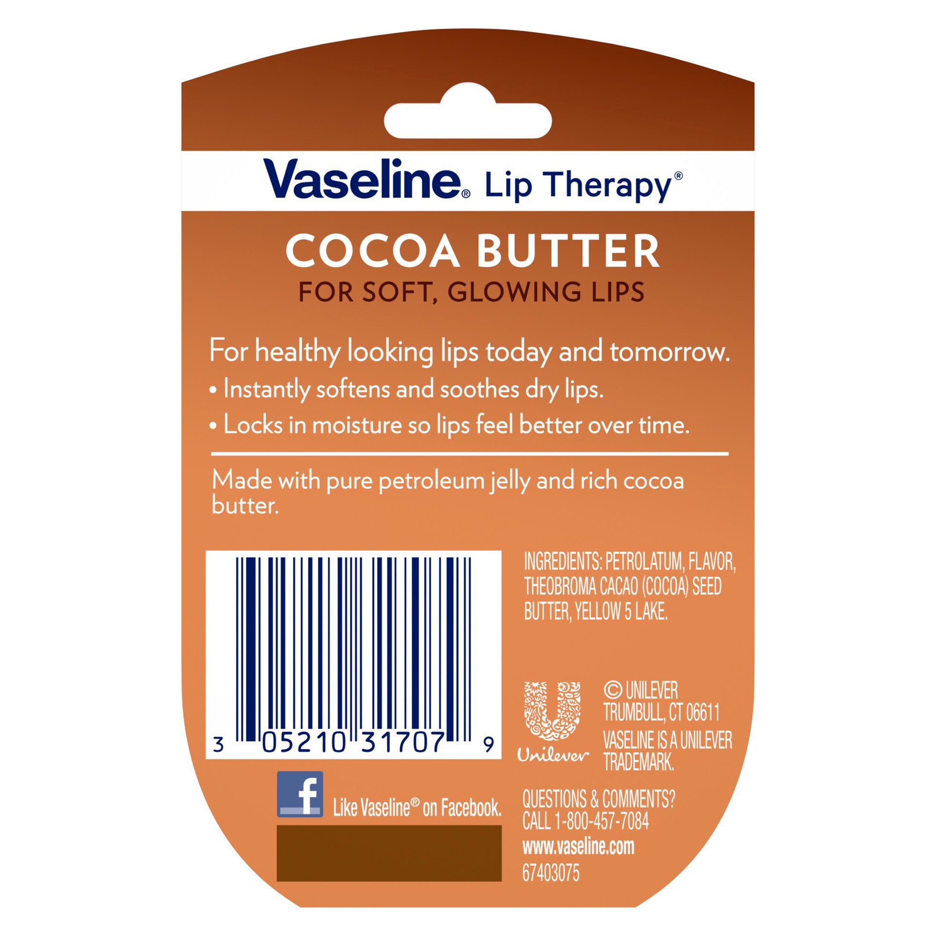 slide 2 of 3, Vaseline Lip Therapy Cocoa Butter Lip Balm 0.25 oz, 0.25 oz