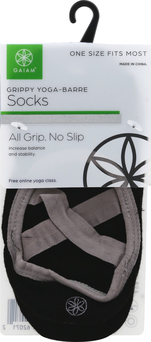slide 8 of 10, Gaiam Grippy Yoga-Barre Socks 1 ea, 1 ct