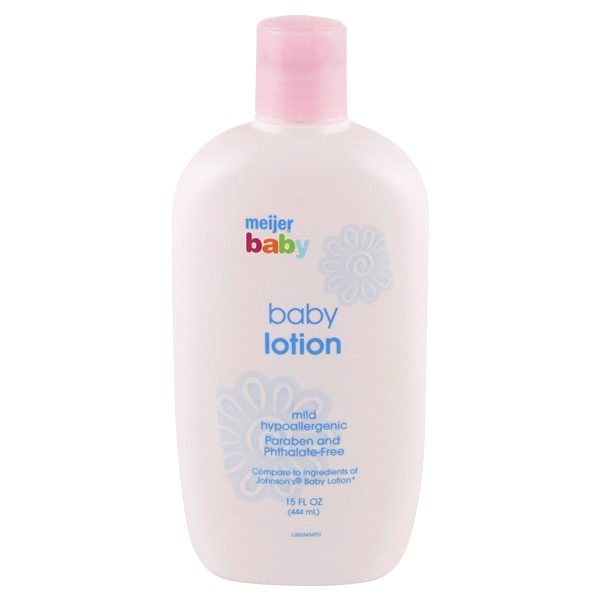 slide 1 of 2, Meijer Baby Lotion, 15 oz