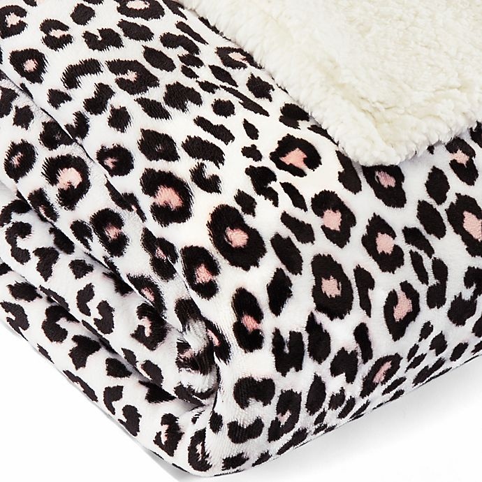 slide 2 of 2, Betsey Johnson Leopard Ultra Soft Plush Throw Blanket, 1 ct