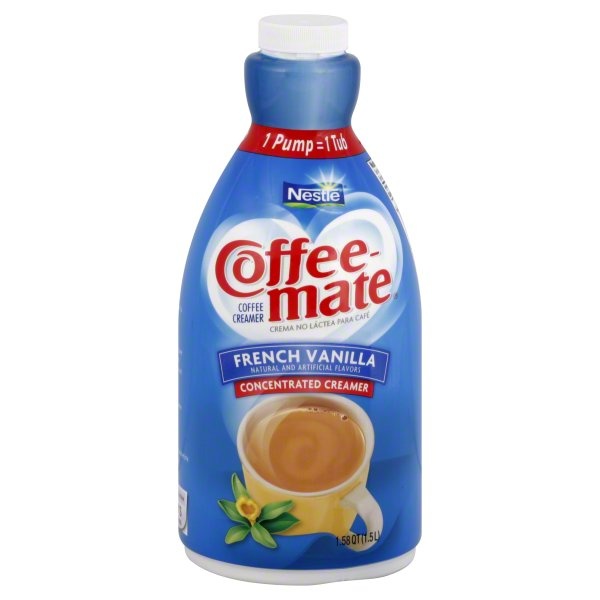 slide 1 of 1, Coffee-Mate Liquid French Vanilla Coffee Creamer, 50.7 oz