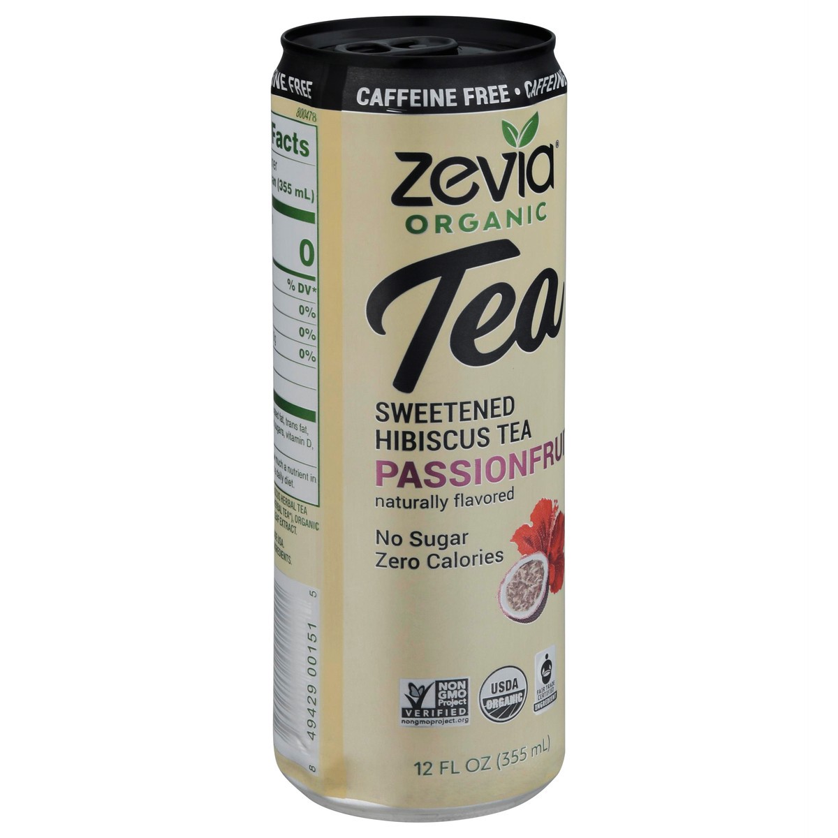 slide 6 of 9, Zevia Sweetened Passionfruit Hibiscus Tea - 12 fl oz, 12 fl oz