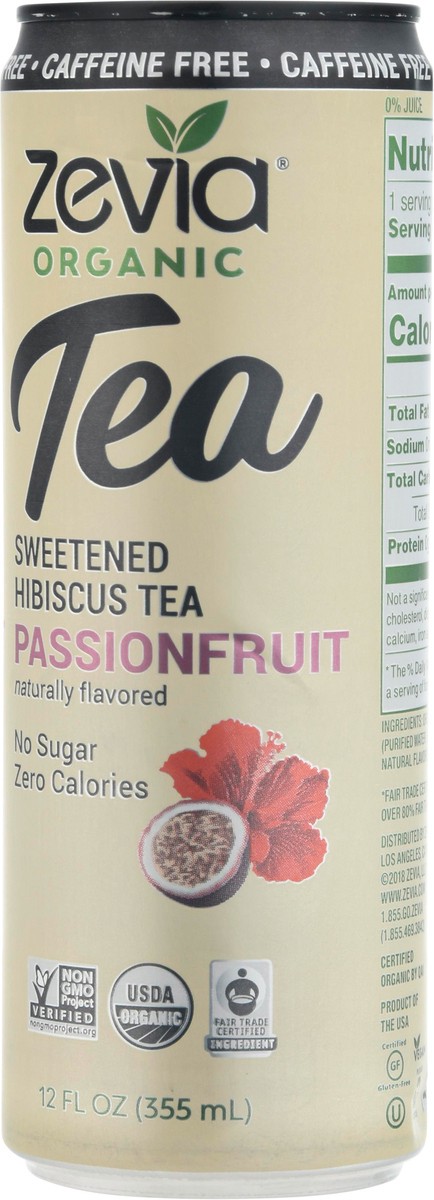 slide 3 of 9, Zevia Sweetened Passionfruit Hibiscus Tea - 12 fl oz, 12 fl oz