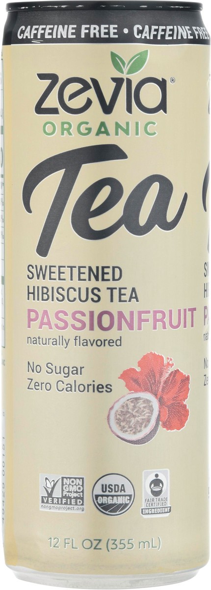 slide 4 of 9, Zevia Sweetened Passionfruit Hibiscus Tea - 12 fl oz, 12 fl oz