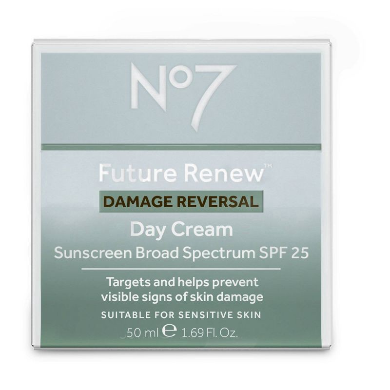 slide 3 of 8, No7 Future Renew Damage Reversal Sunscreen Broad Spectrum SPF 25 Day Cream 1.69 fl oz, 1.69 fl oz