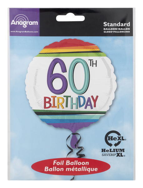 slide 1 of 1, Rainbow Birthday 60, 1 ct