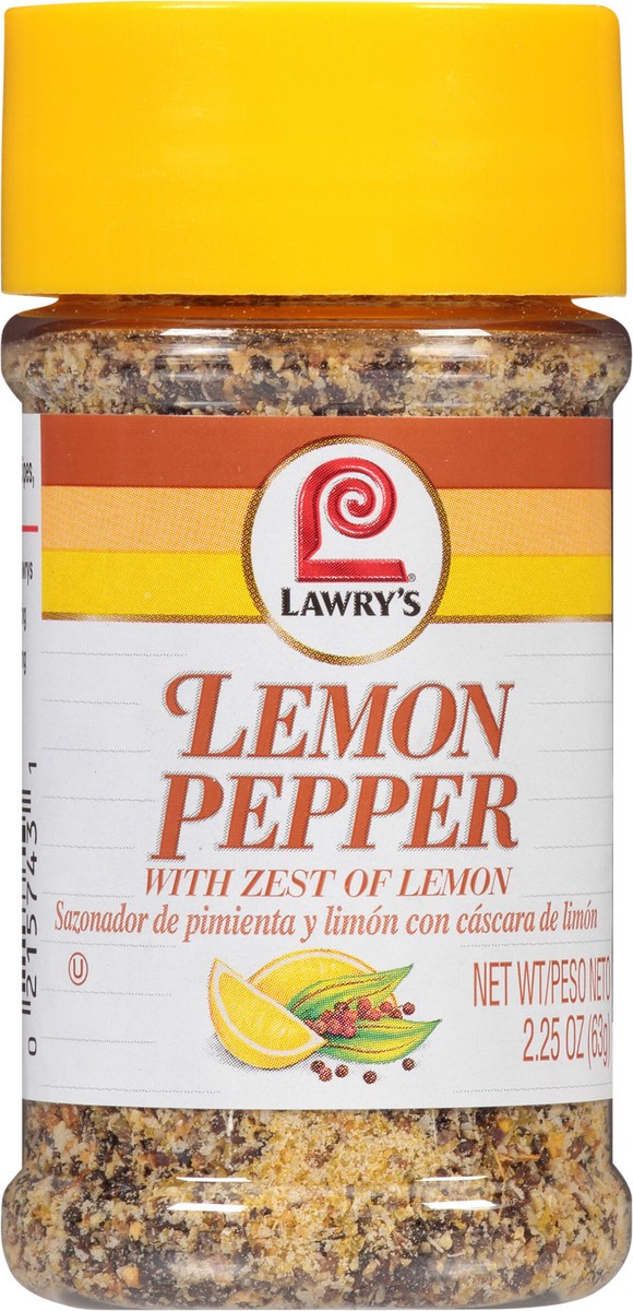 slide 3 of 7, Lawry's Lemon Pepper, 2.25 oz