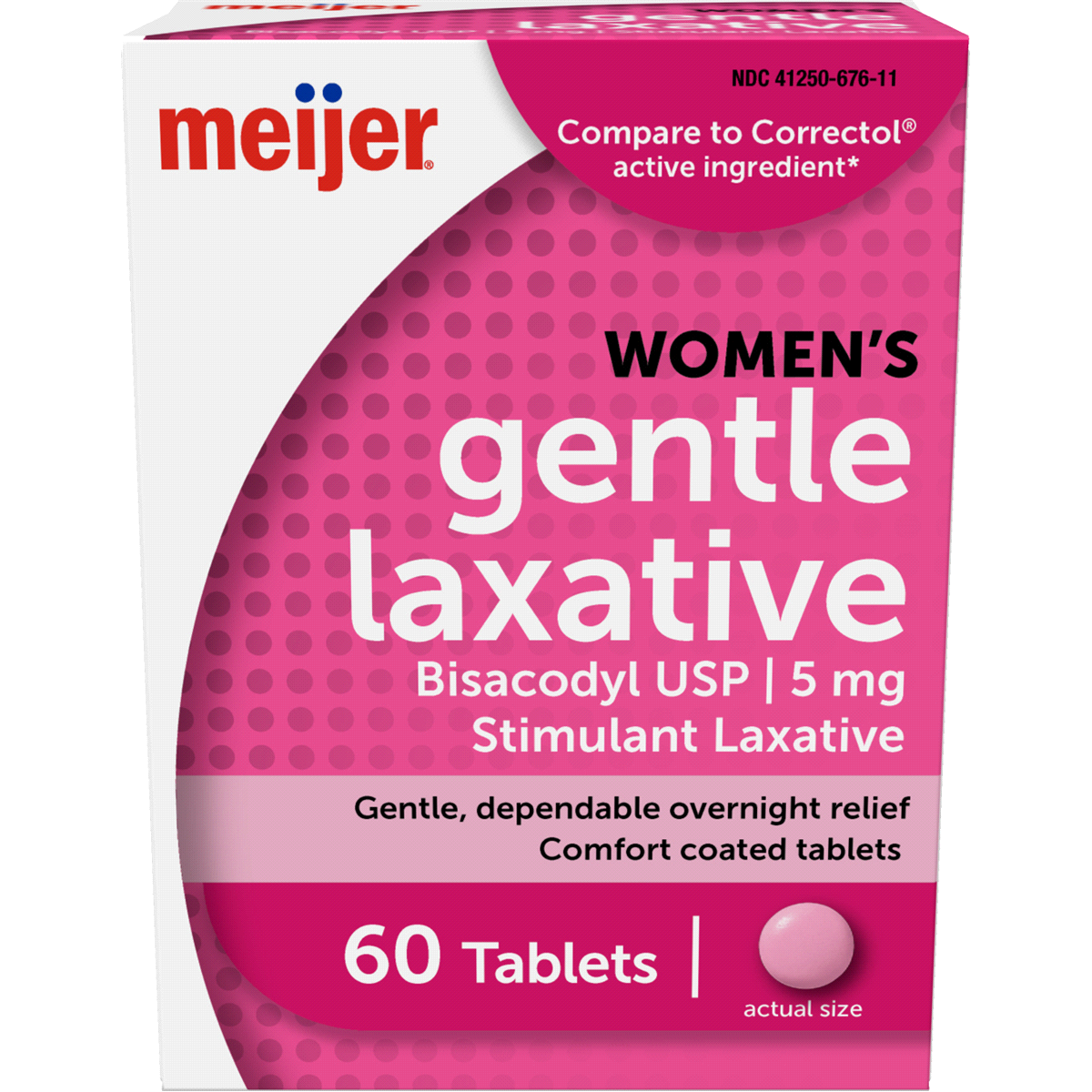 slide 1 of 5, Meijer Women's Laxative Tablet, 60 ct