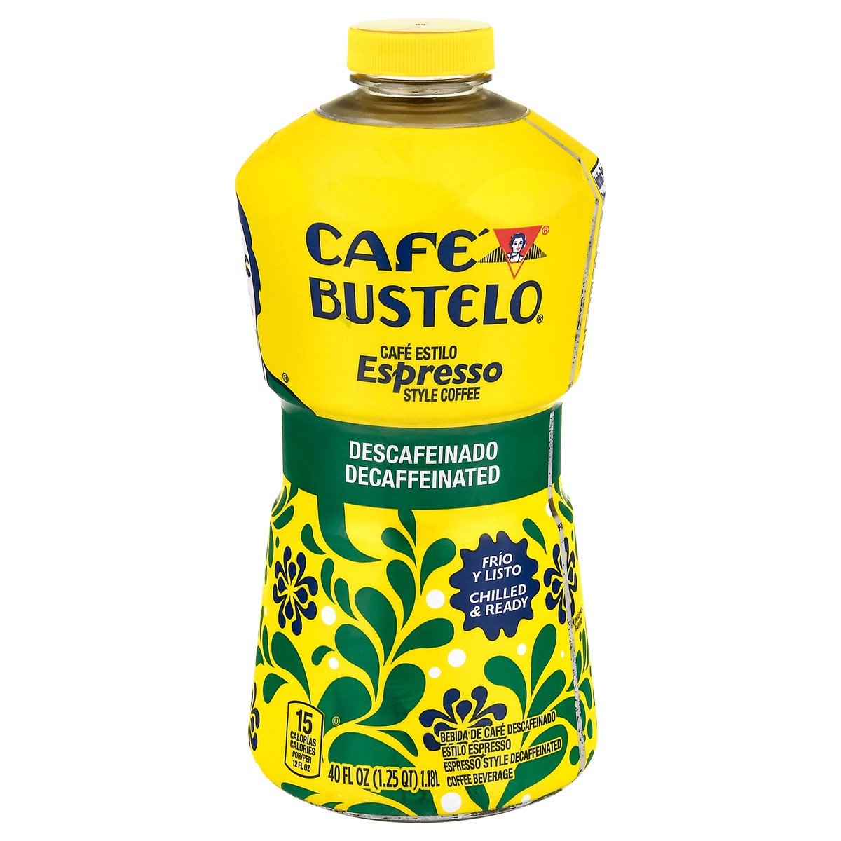 slide 3 of 4, Café Bustelo Espresso Style Decaffeinated Coffee Beverage 40 fl oz, 40 fl oz