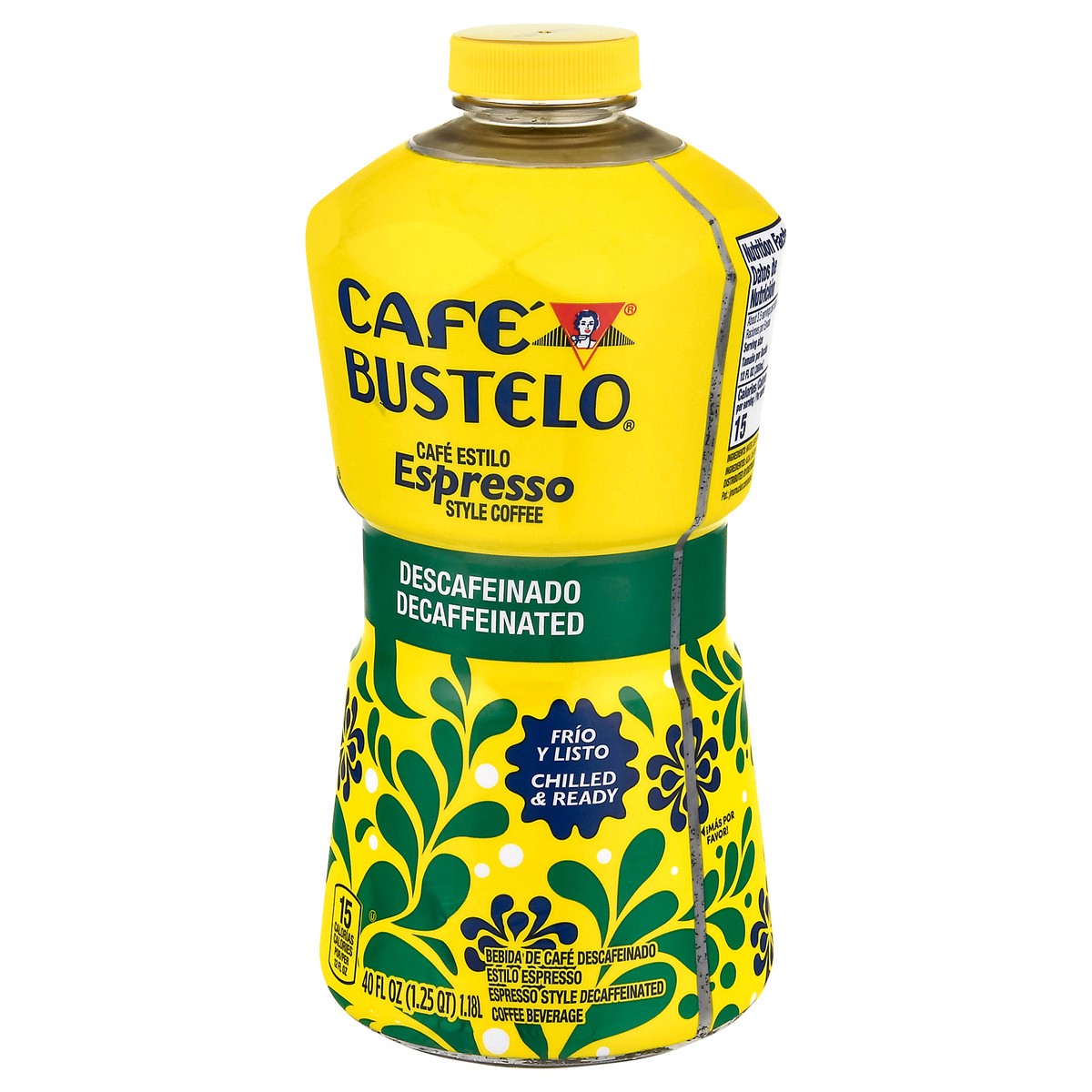 slide 2 of 4, Café Bustelo Espresso Style Decaffeinated Coffee Beverage 40 fl oz, 40 fl oz