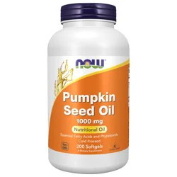 NOW Pumpkin Seed Oil 1000 mg - 200 Softgels