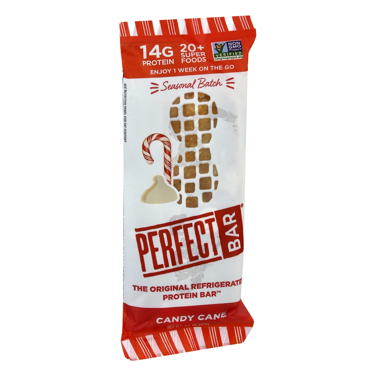 slide 2 of 13, Perfect Bar Candy Cane Protein Bar, 2.2 oz