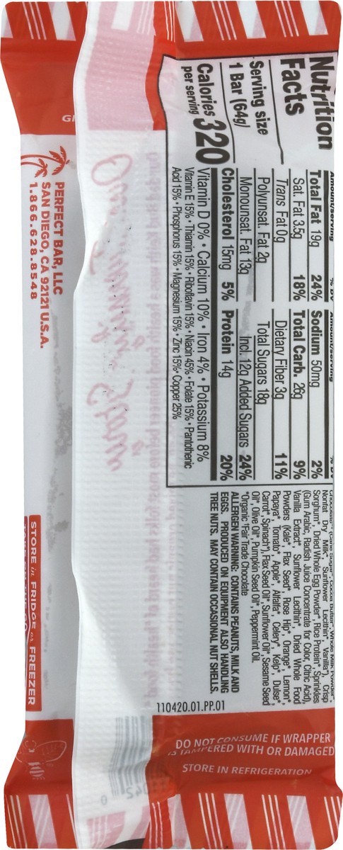 slide 9 of 13, Perfect Bar Candy Cane Protein Bar, 2.2 oz