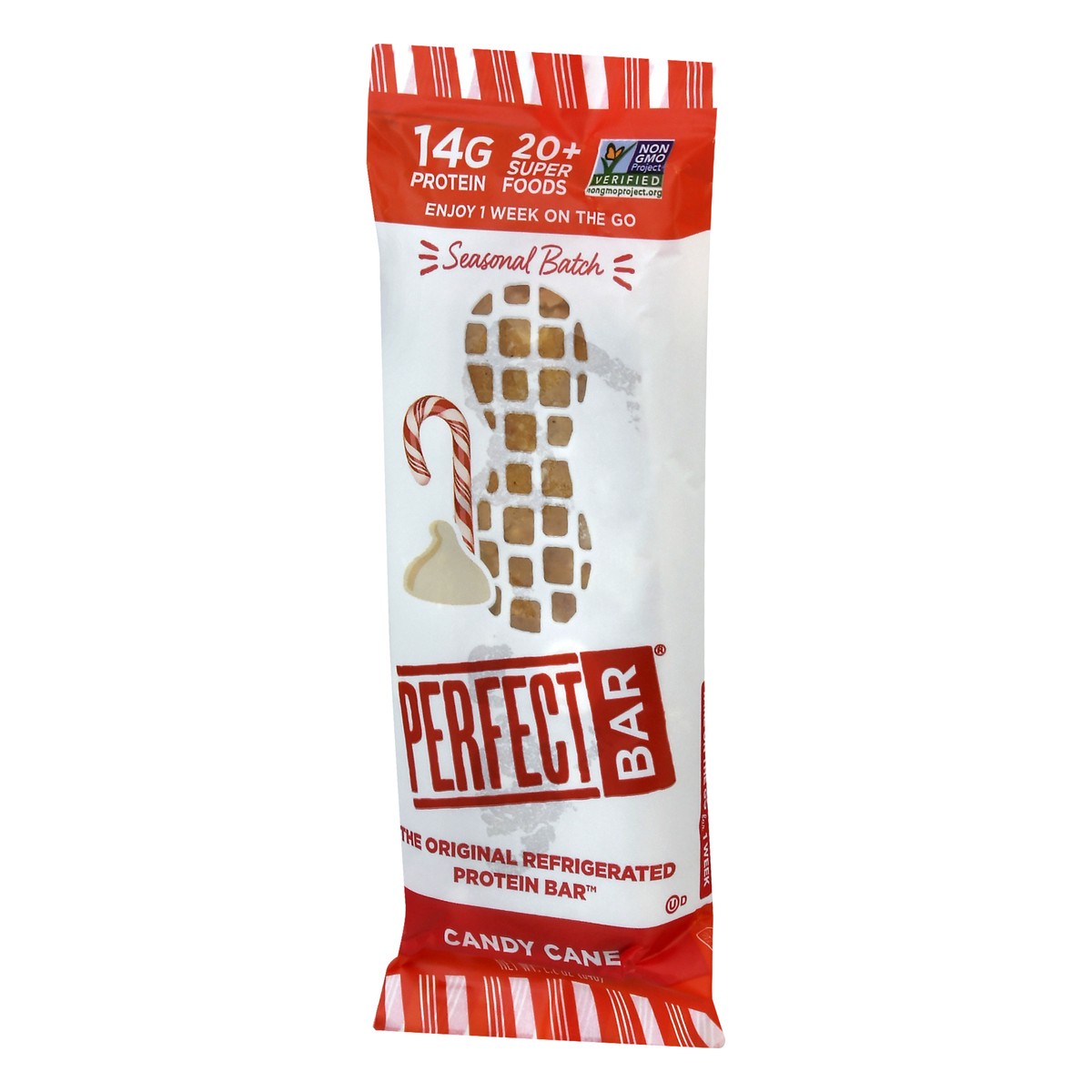 slide 12 of 13, Perfect Bar Candy Cane Protein Bar, 2.2 oz