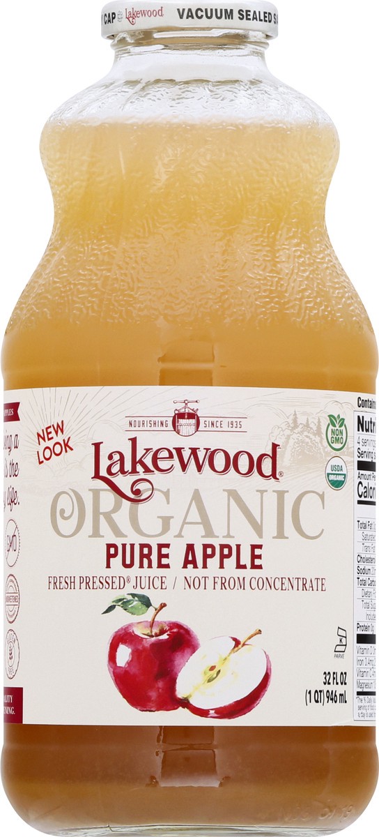 slide 2 of 13, Lakewood Organic Pure Apple Juice, 32 fl oz