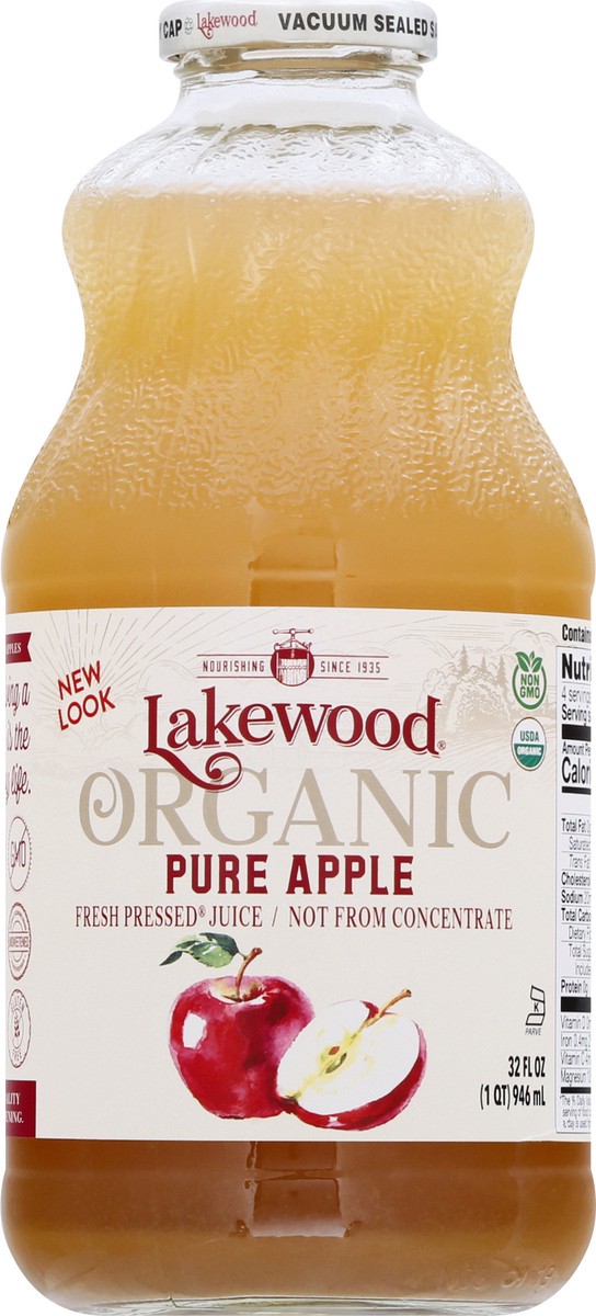 slide 4 of 13, Lakewood Organic Pure Apple Juice - 32 fl oz, 32 fl oz