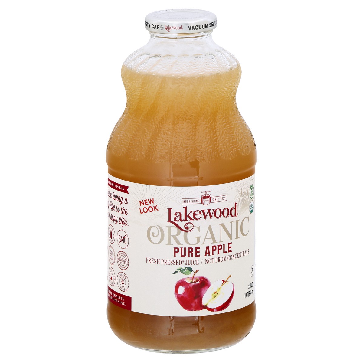 slide 3 of 13, Lakewood Organic Pure Apple Juice, 32 fl oz